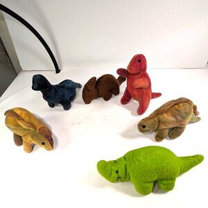 Mini Dinosaur Plush Stuffed Animals Mix of TY & McDonalds Vintage